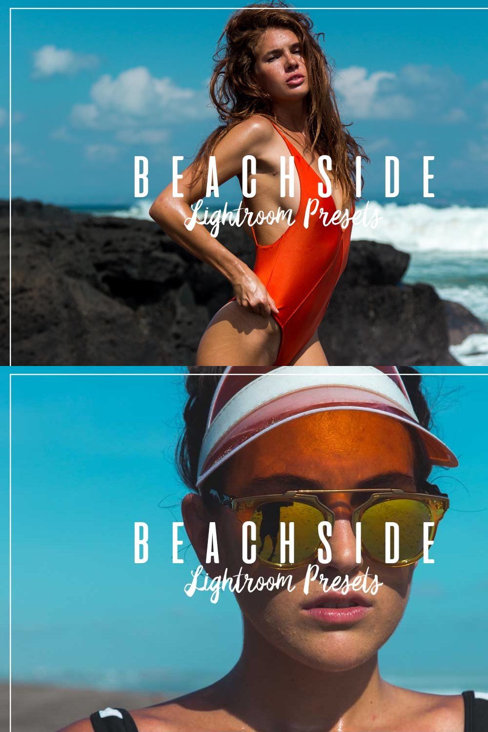 Beachside // Fashion Swim LR Presets pinterest preview image.