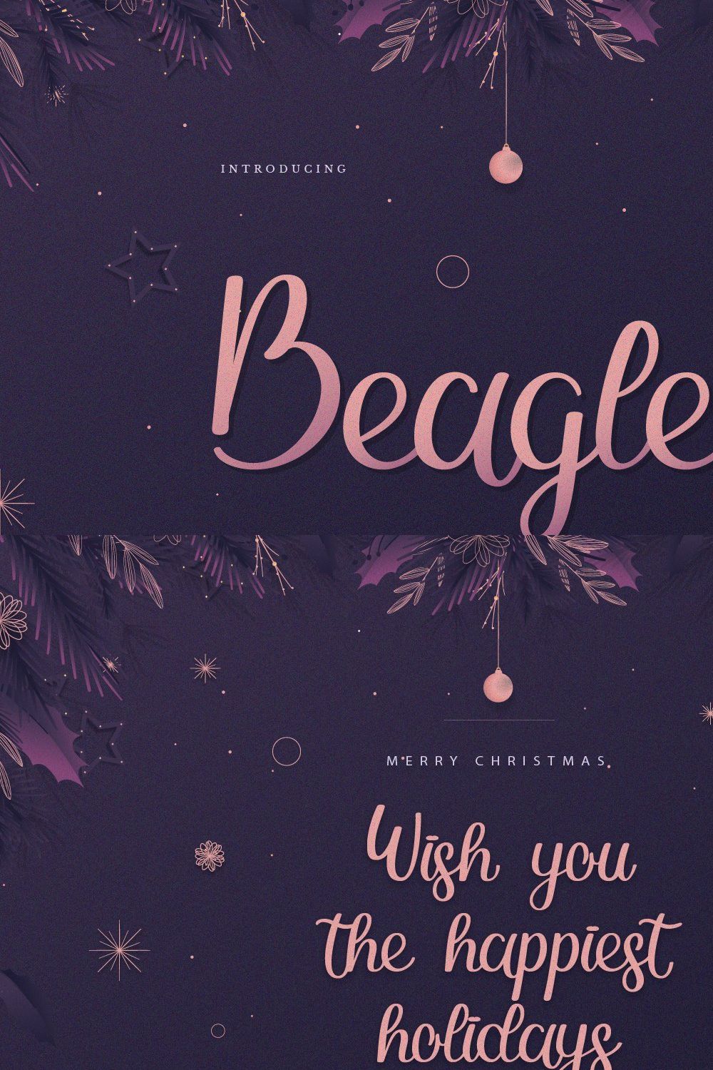 Beagles Script Handwriting pinterest preview image.
