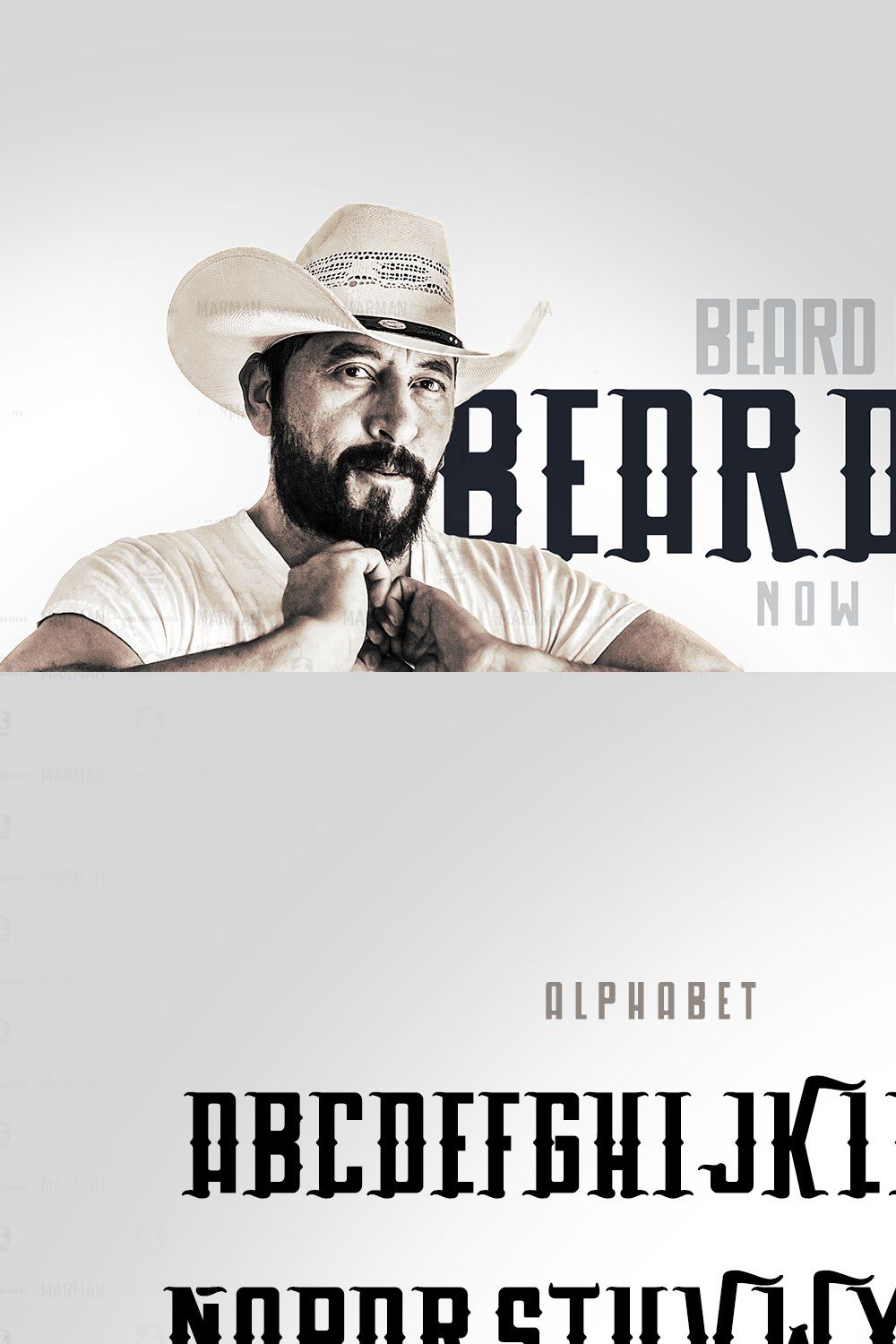 BEARD COWBOY pinterest preview image.