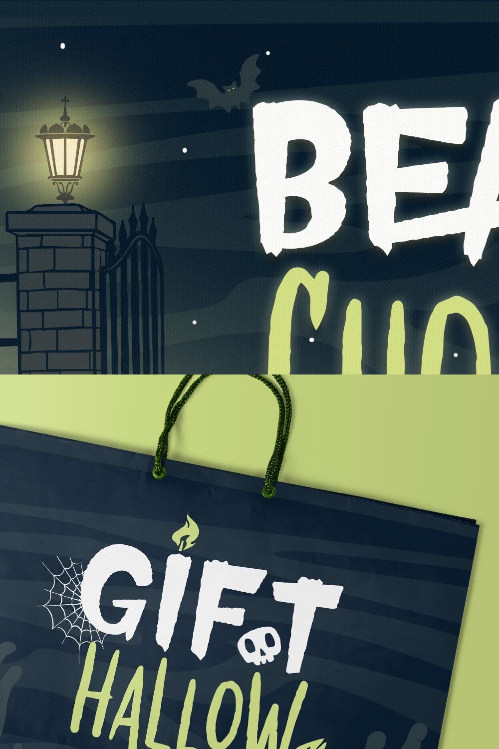 Beat Ghost Typeface pinterest preview image.