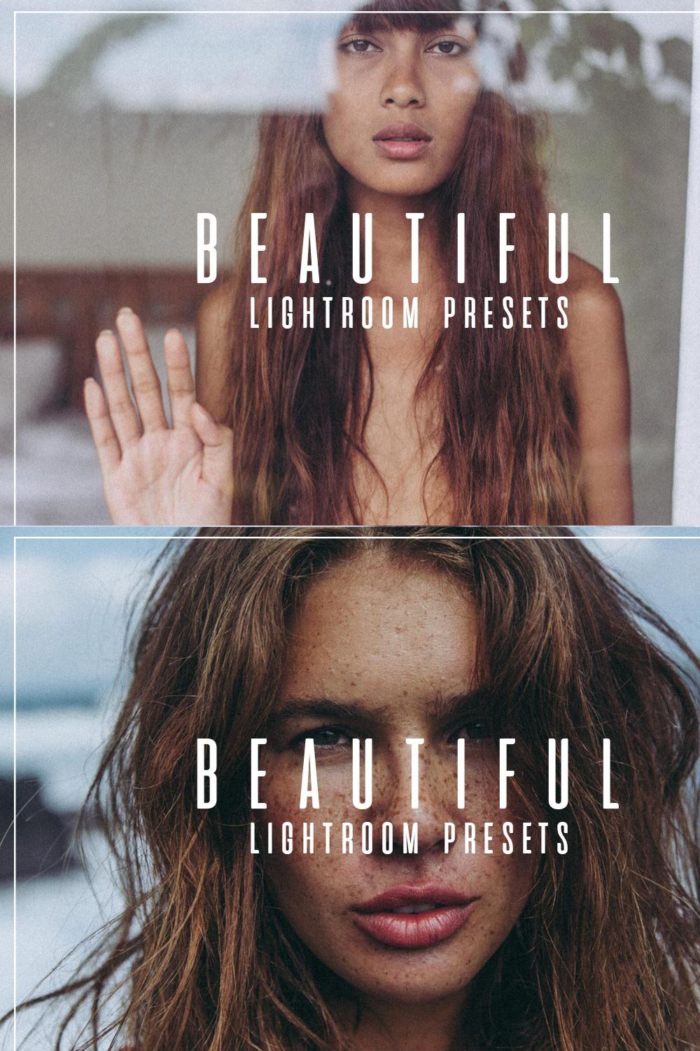 Beautiful // Portrait LR Presets pinterest preview image.