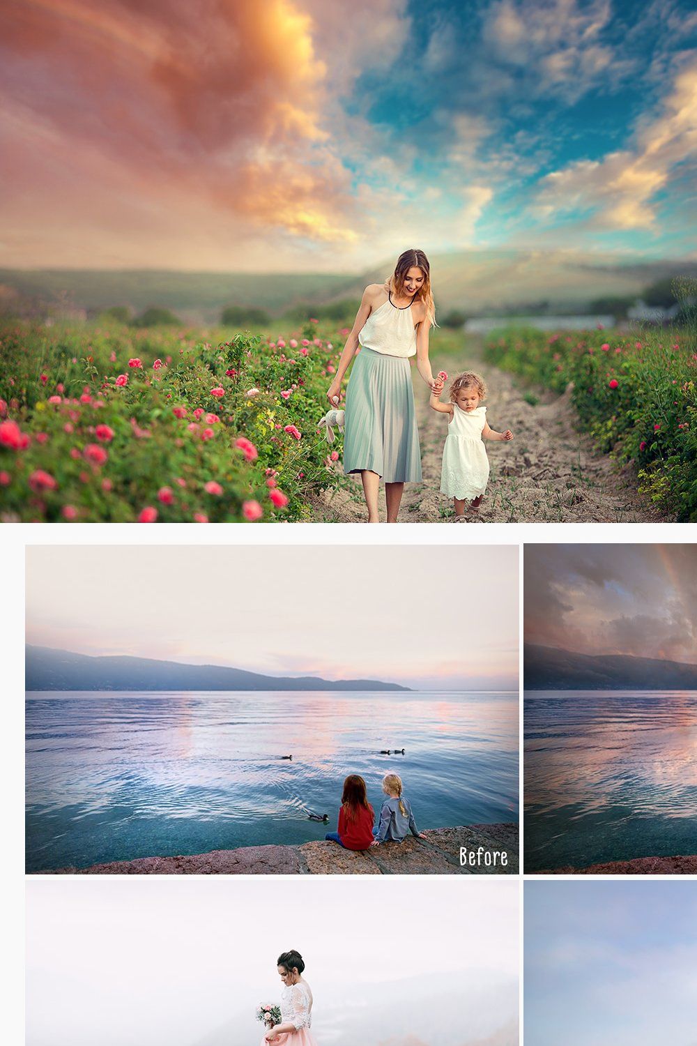 Beautiful Sky Overlays pinterest preview image.