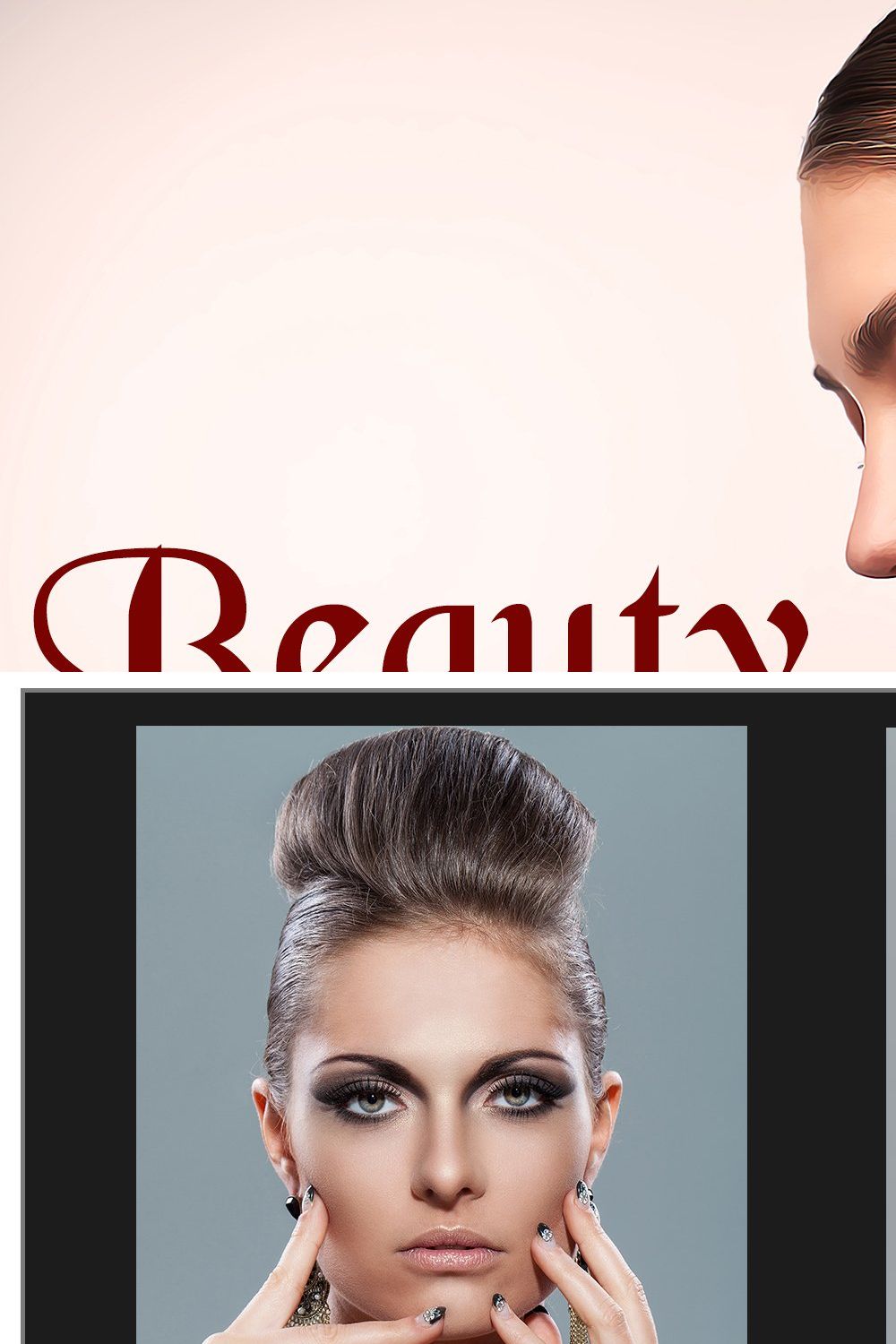 Beauty Paint Photoshop Action pinterest preview image.