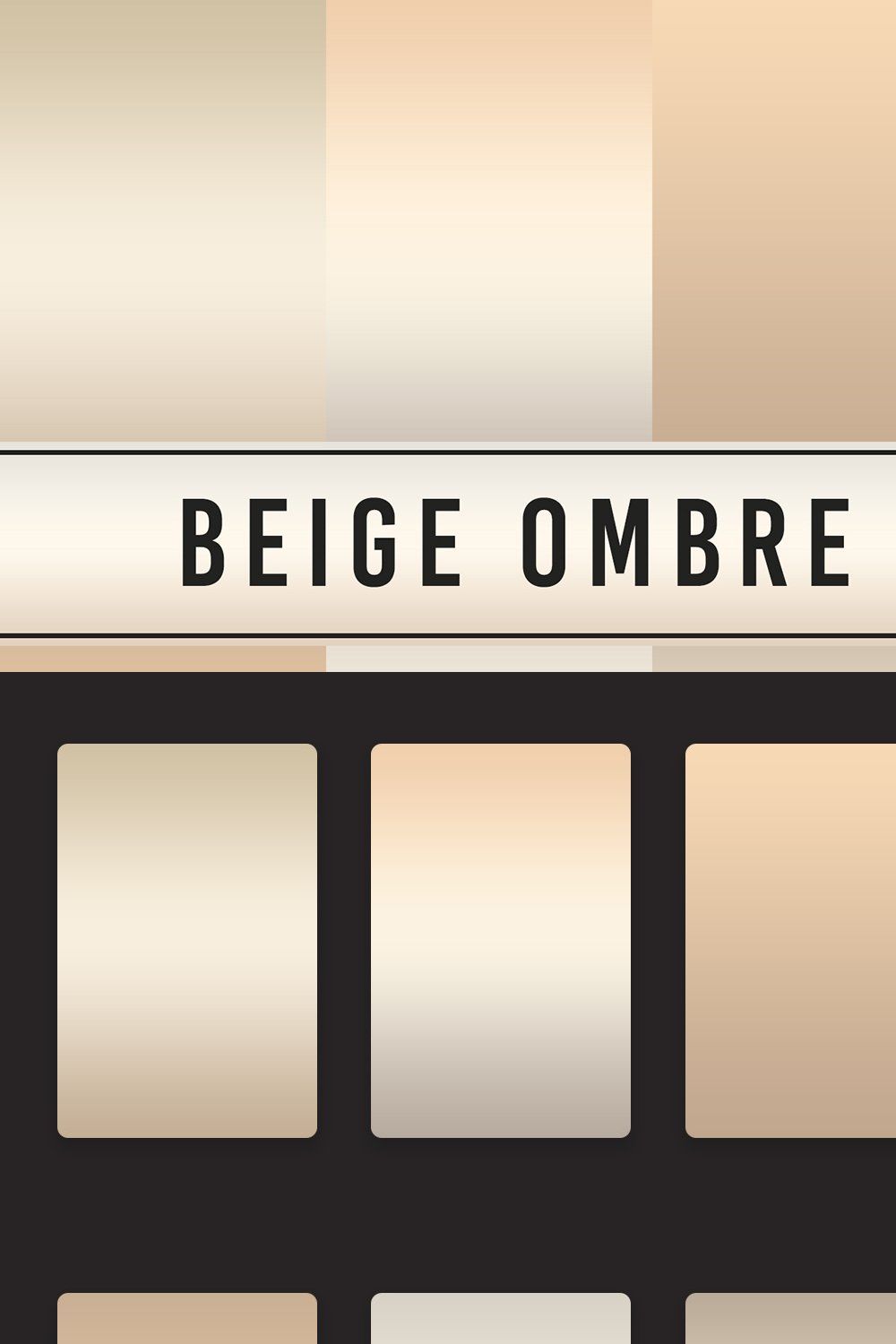 Beige Ombre Gradients pinterest preview image.