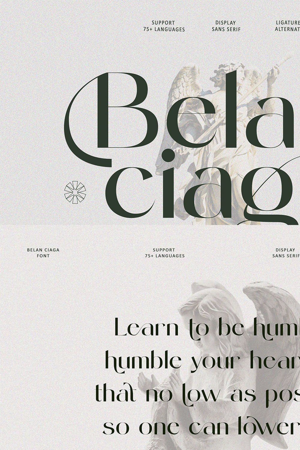 Belanciaga - Modern Sans Serif pinterest preview image.