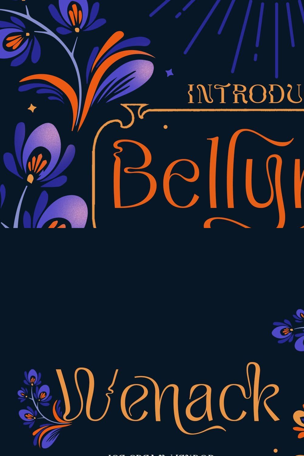 Bellyman Typeface pinterest preview image.