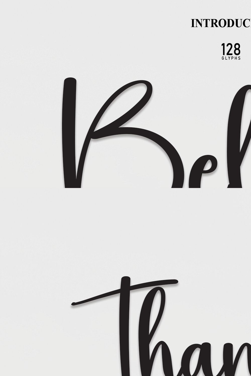 Belove | Script Font pinterest preview image.