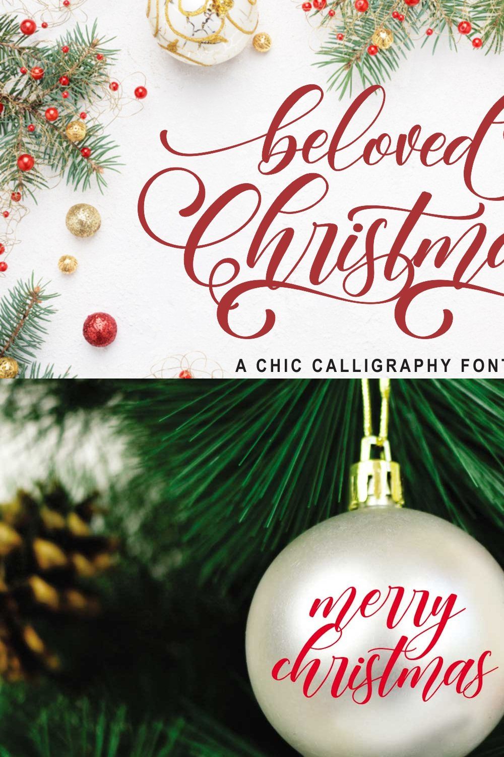Beloved Christmas pinterest preview image.