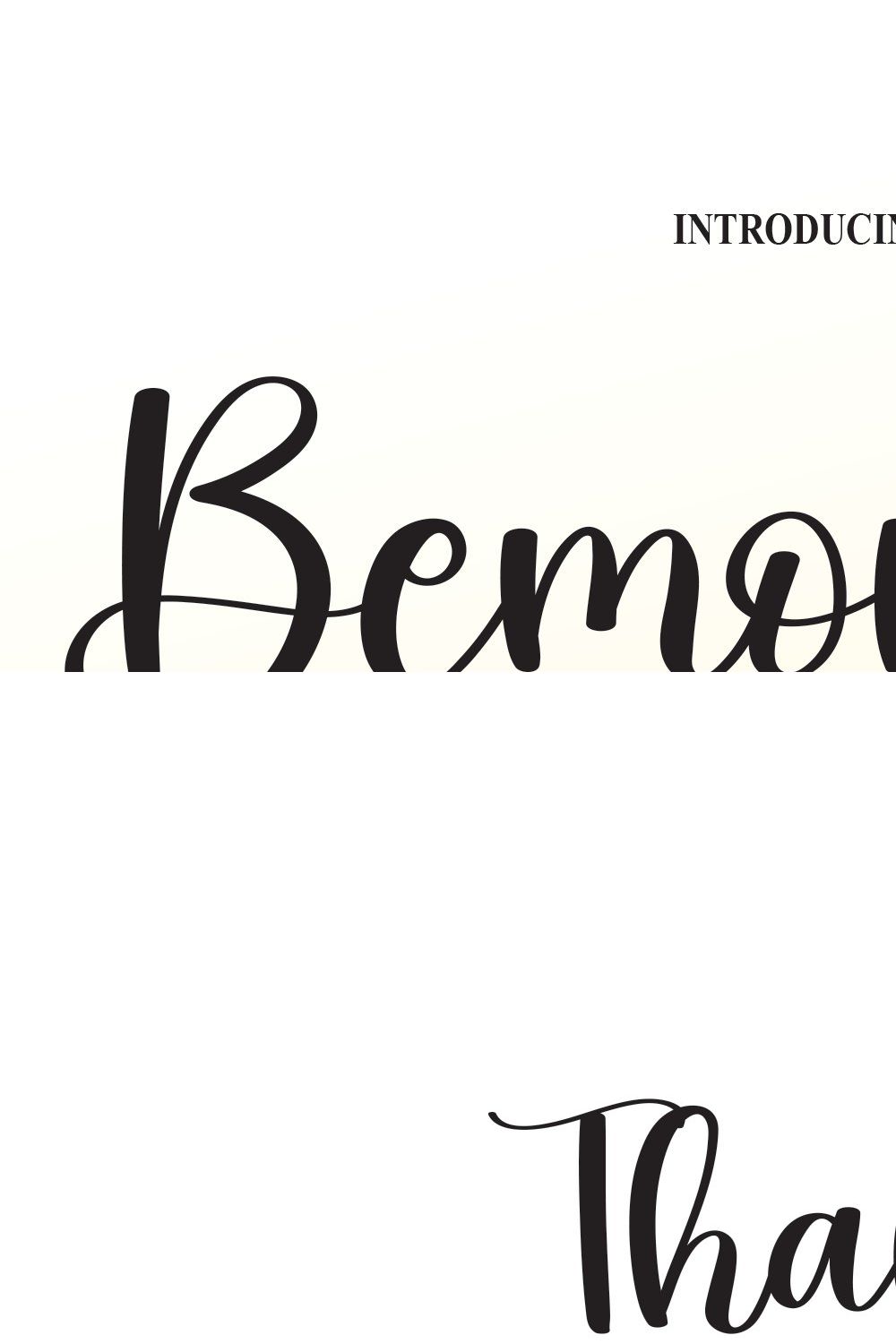 Bemonade | Script Font pinterest preview image.