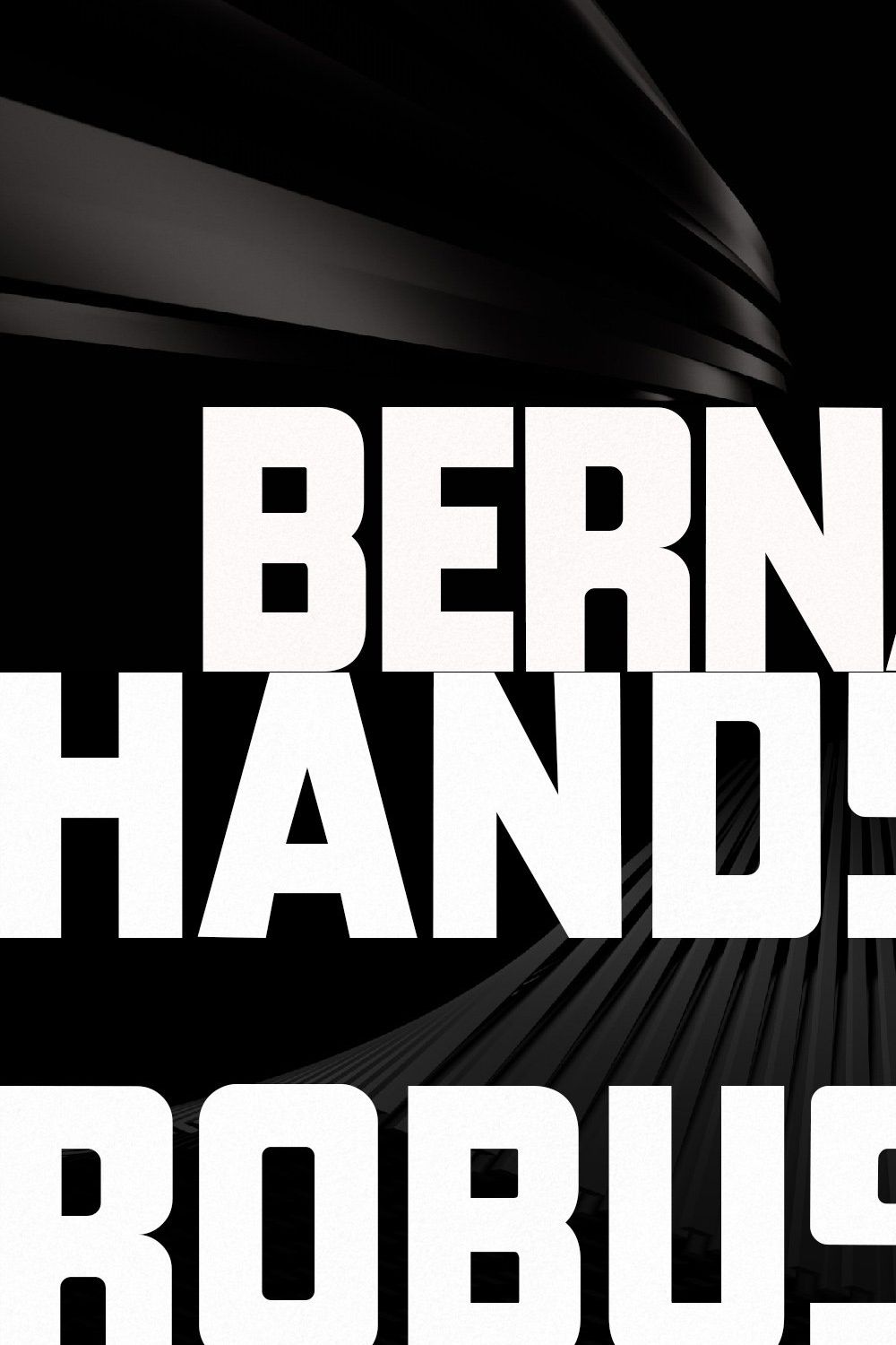 Bernard - Industrial Typeface pinterest preview image.