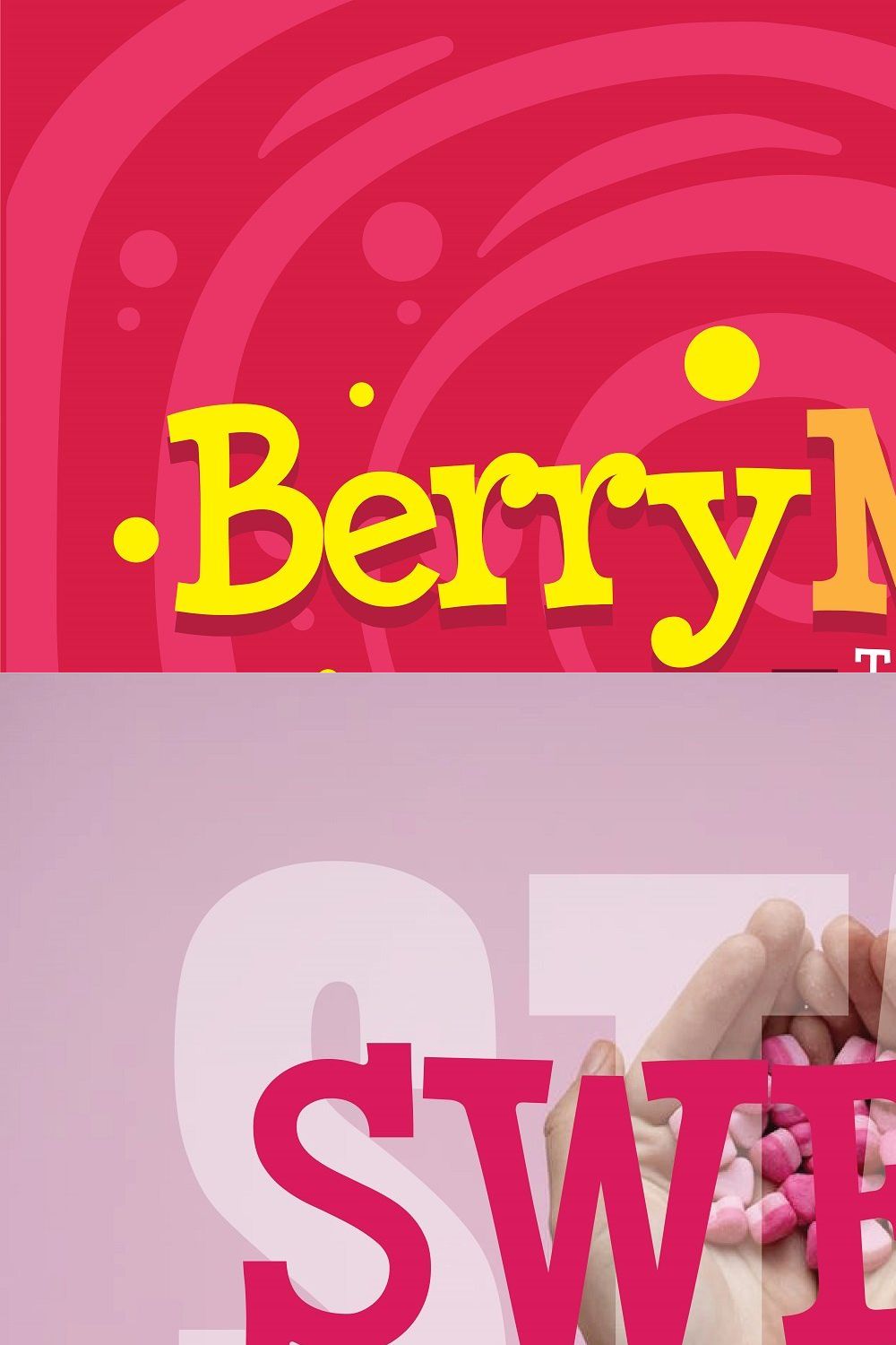 BerryMerry Typeface pinterest preview image.