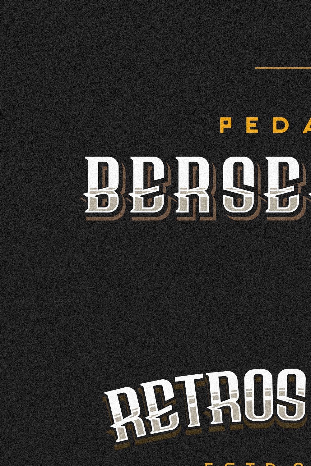 Bersepeda Font Vintage Modern pinterest preview image.