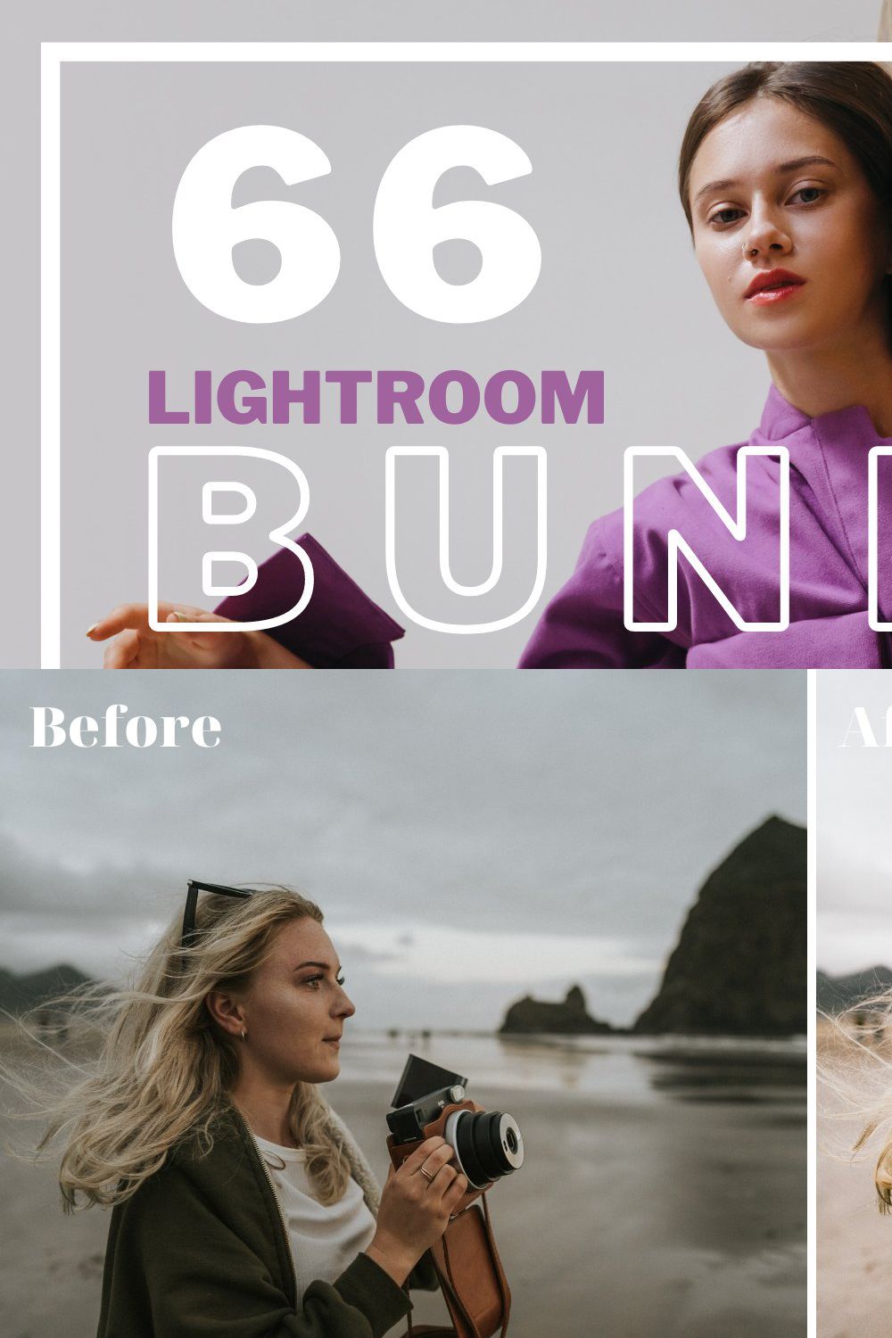 Best Lightroom Presets Bundle 2021 pinterest preview image.