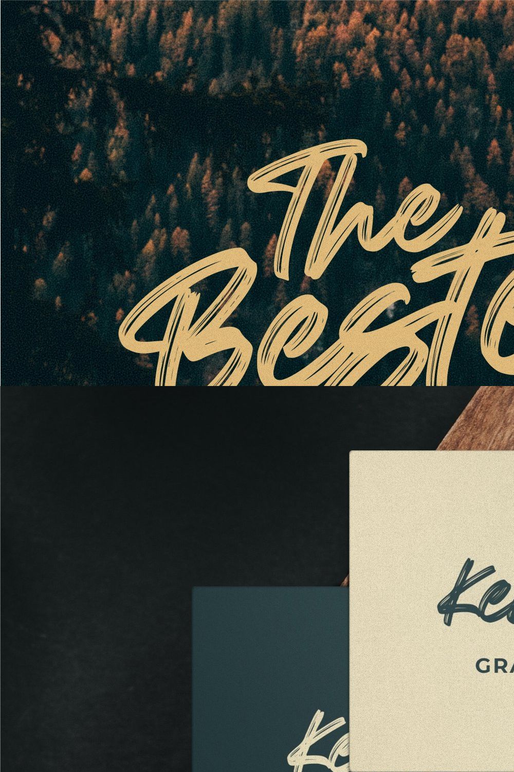 Besteam • A Brush Font pinterest preview image.
