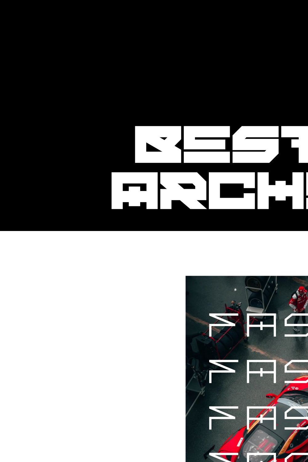 BESTER ARCHERY FONT FAMILY pinterest preview image.