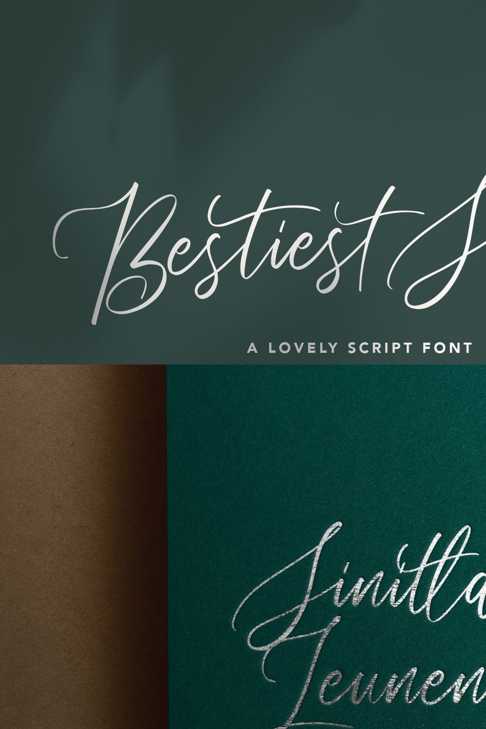 Bestiest Script Lovely Modern Font pinterest preview image.