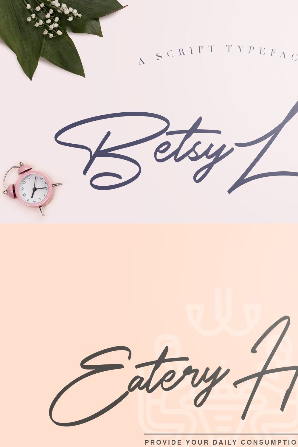 Betsy Layne - Signature Font pinterest preview image.