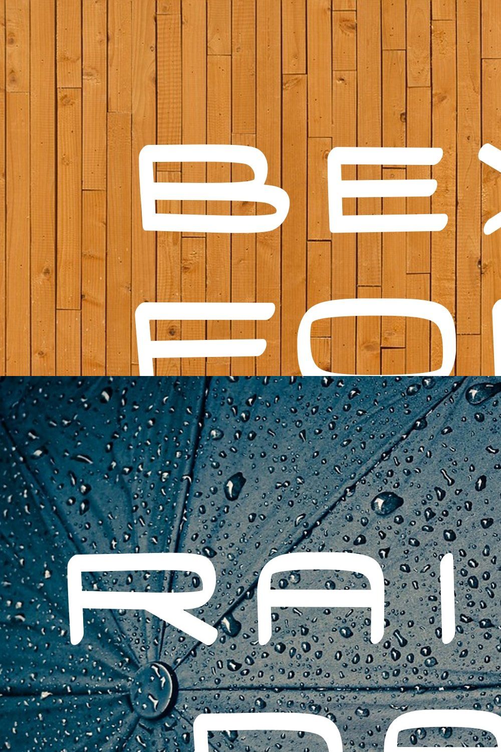 Bexo Font pinterest preview image.