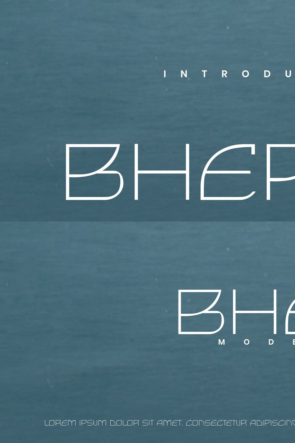 Bhergie - Modern Font pinterest preview image.