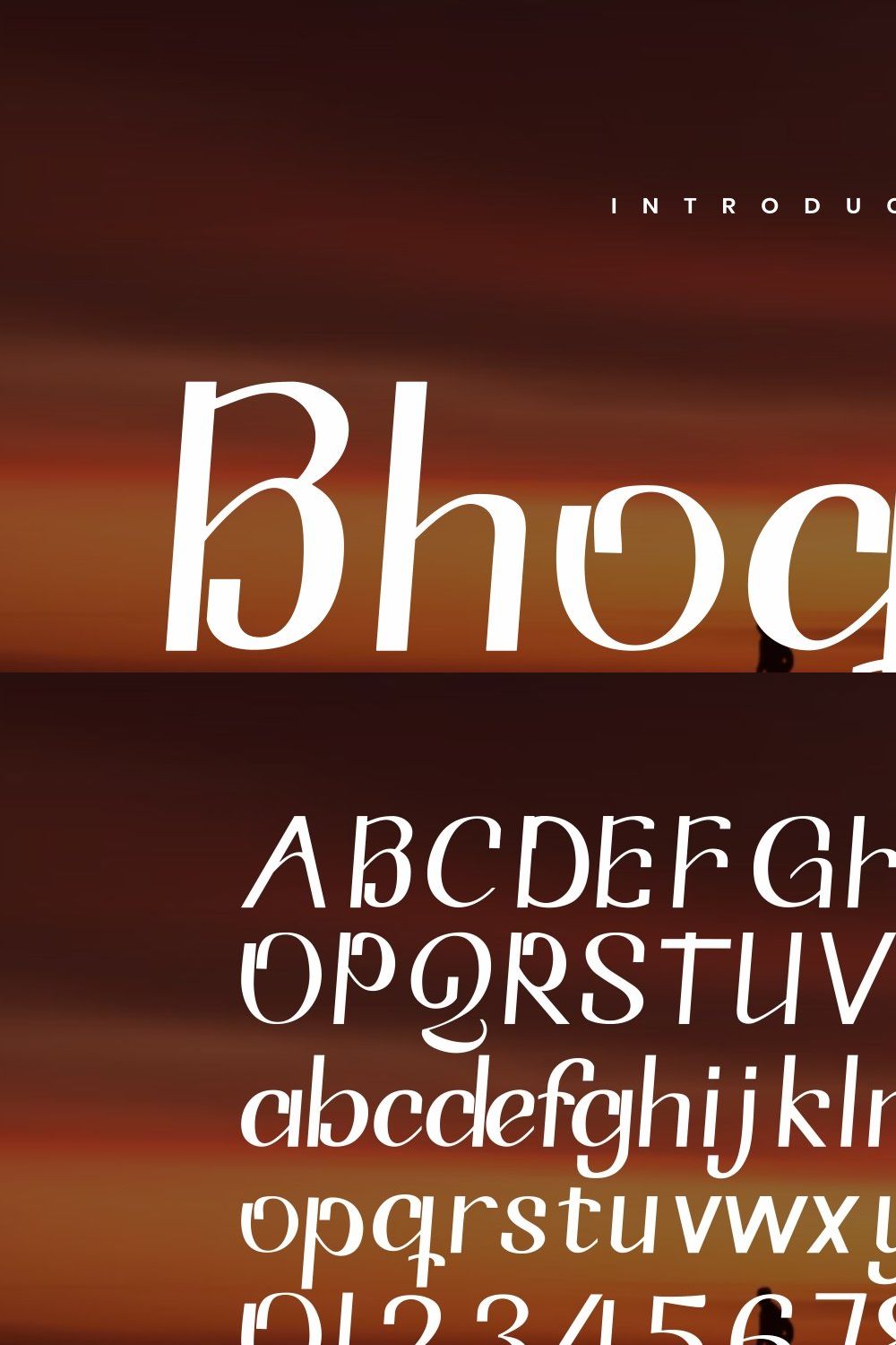 Bhoquits - Display Font pinterest preview image.