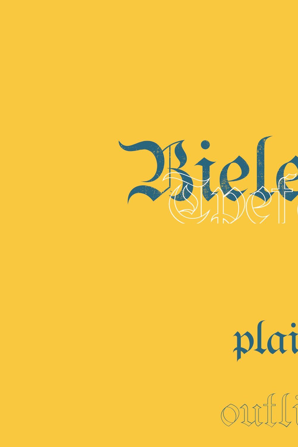 Bielefeld typeface font pinterest preview image.