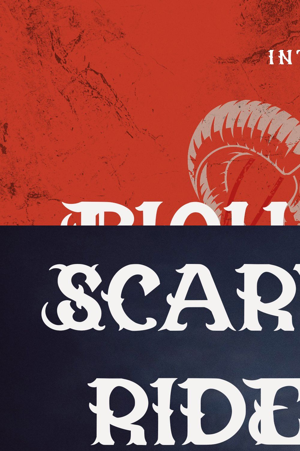 Biohazard - Blackletter Font pinterest preview image.