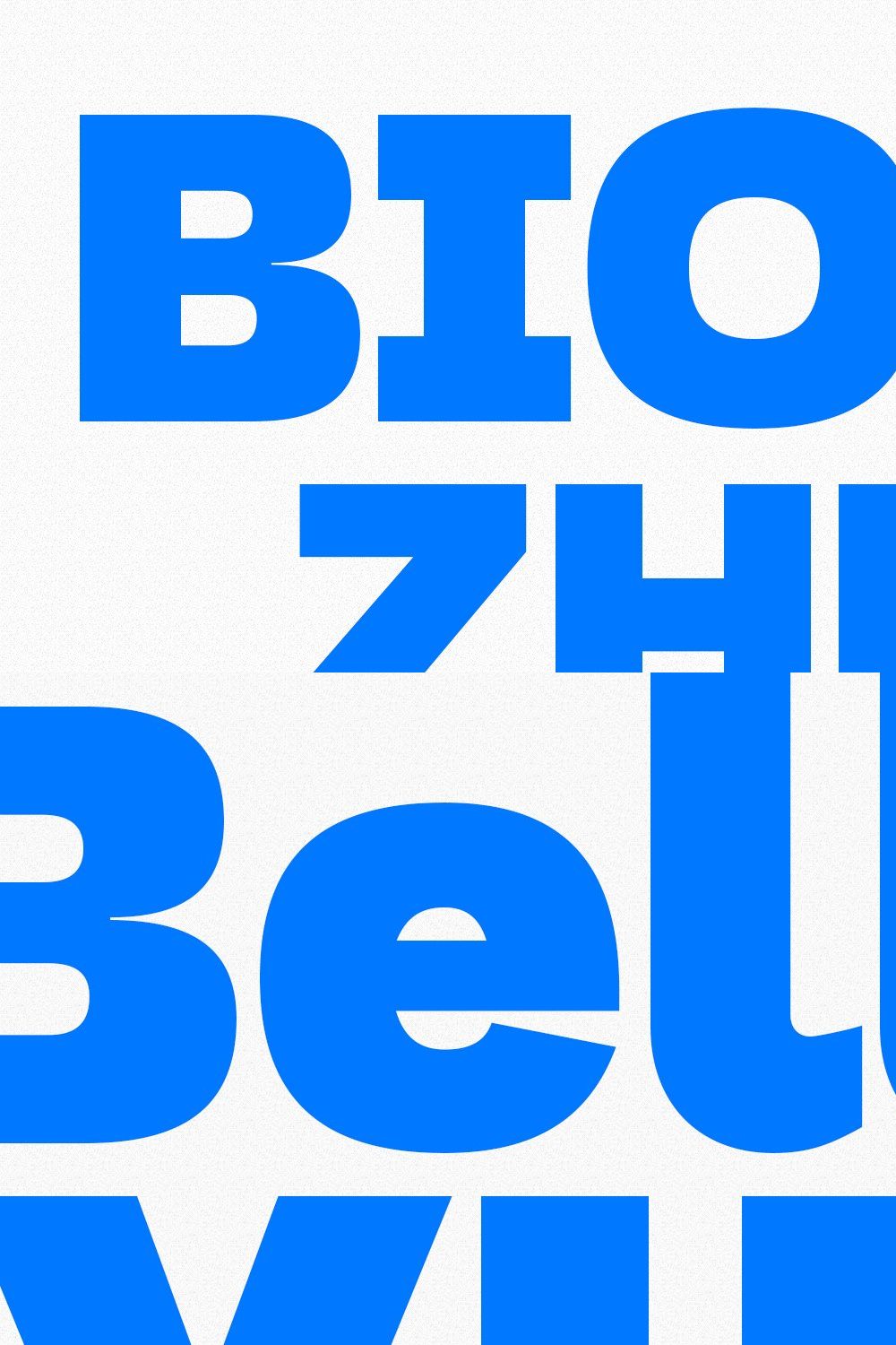 Bionzhe Display Font pinterest preview image.