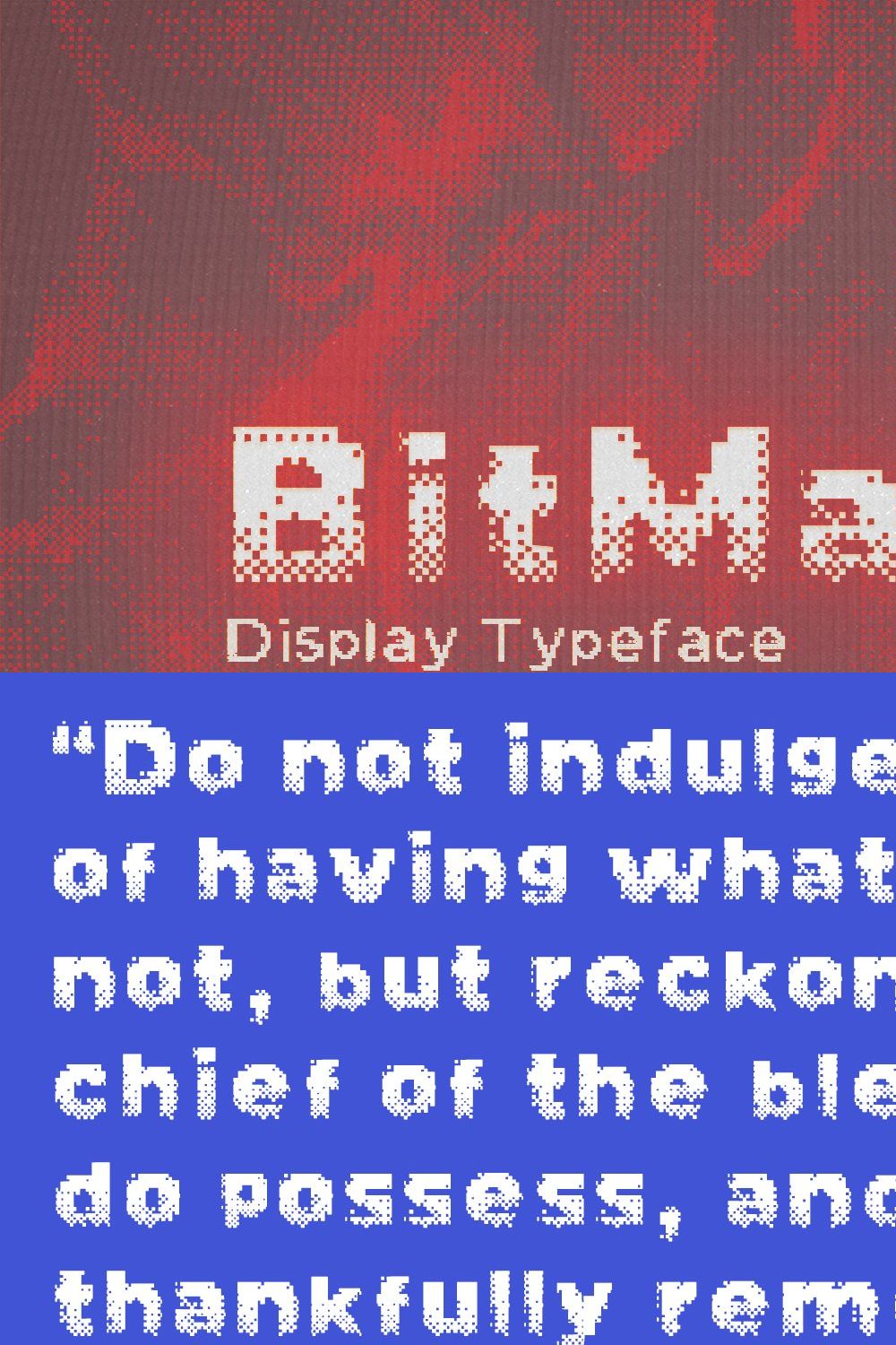 Bit Master Font pinterest preview image.