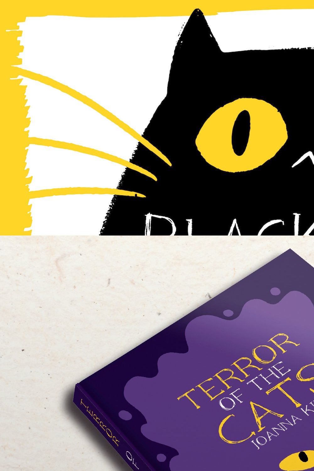 Black Cat Whiskers - Halloween Serif pinterest preview image.