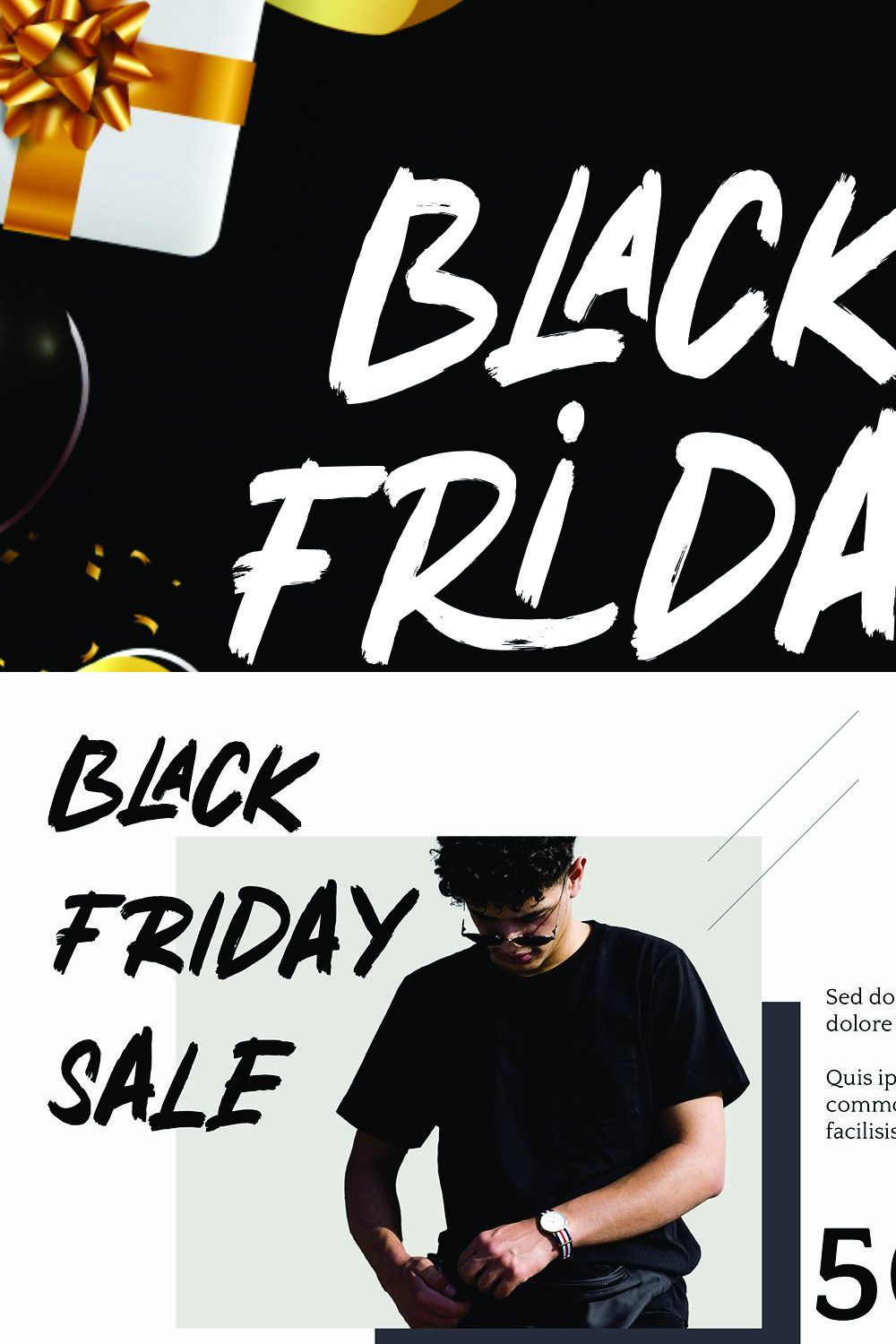 BLACK FRIDAY pinterest preview image.