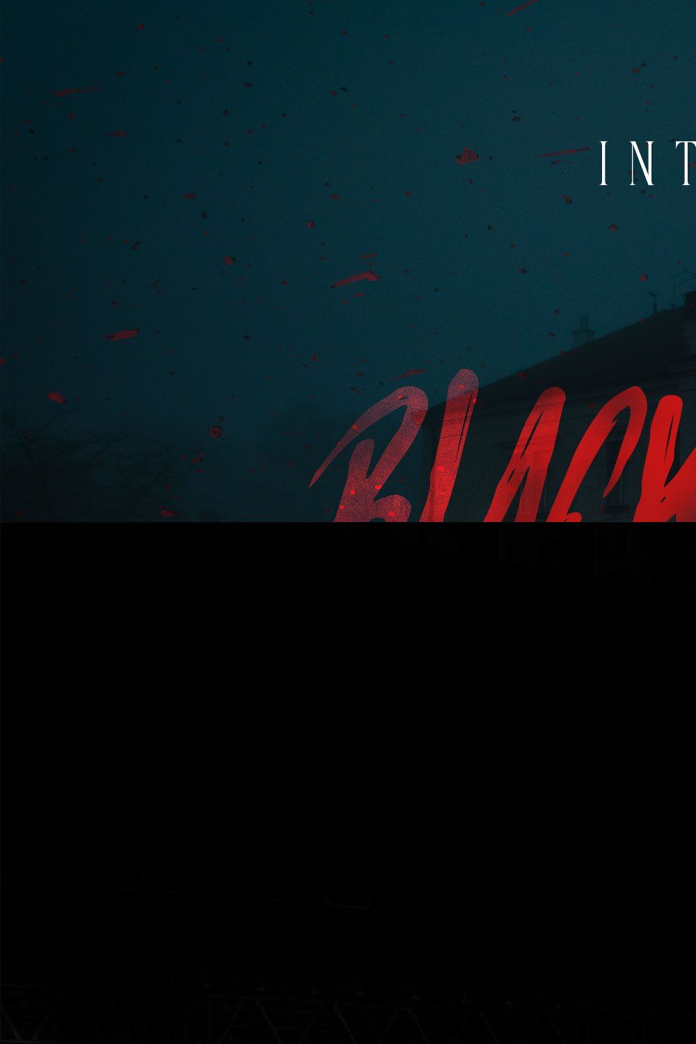 Black House - Horror Font Display pinterest preview image.