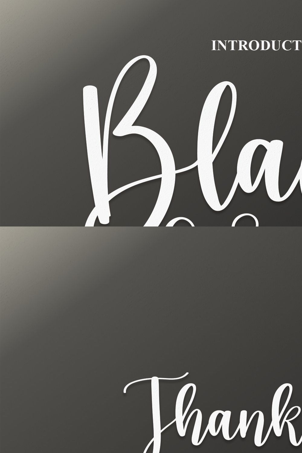 Black Sticker | Script Font pinterest preview image.