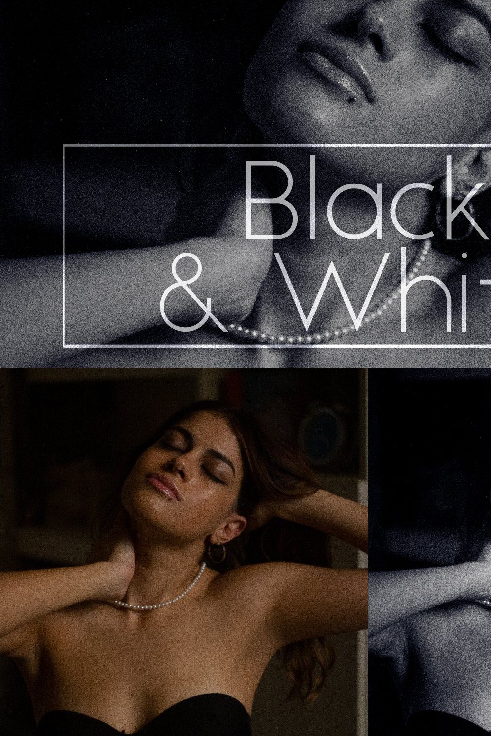 Black & White- PS & LR Presets pinterest preview image.