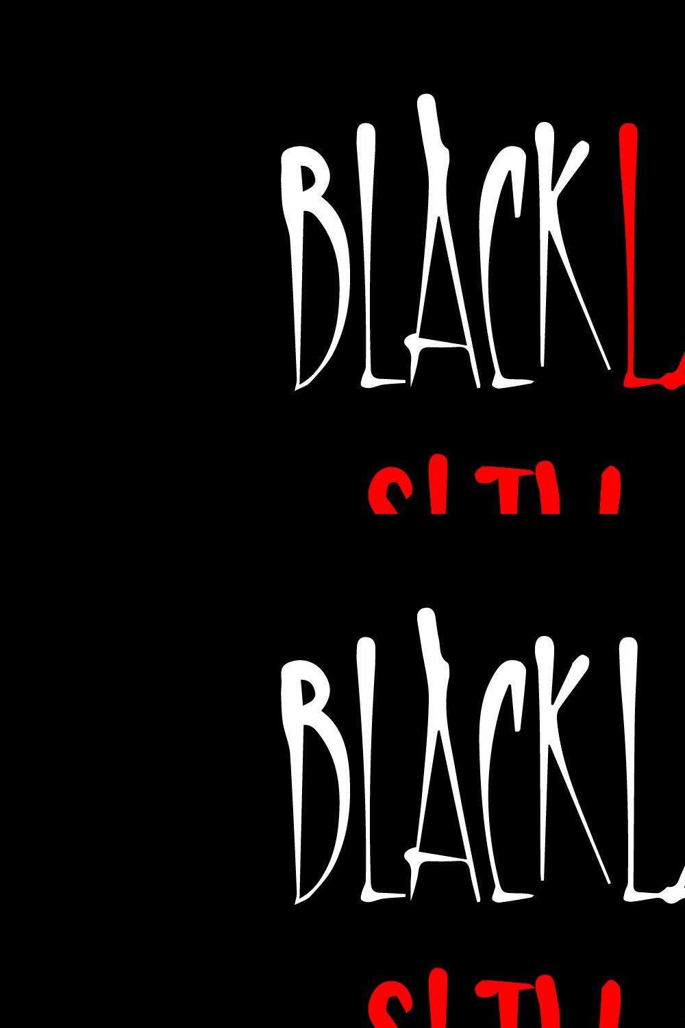 BLACKLETTER SLIM CAPS pinterest preview image.
