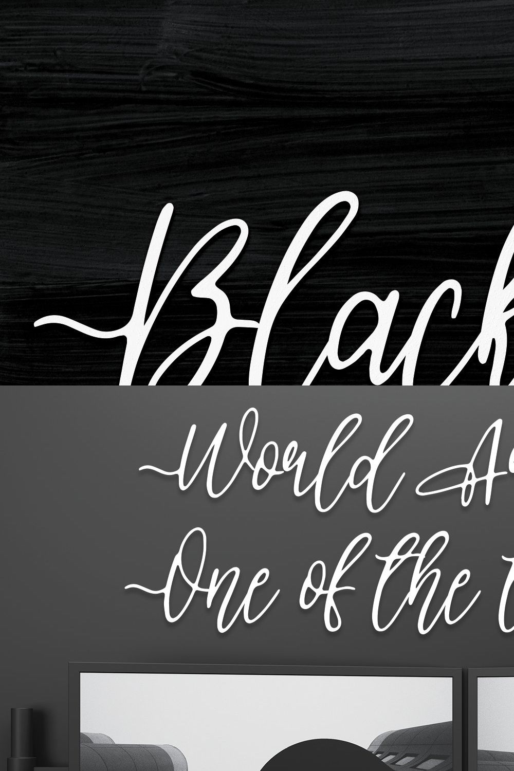 Blackline | Script Font pinterest preview image.