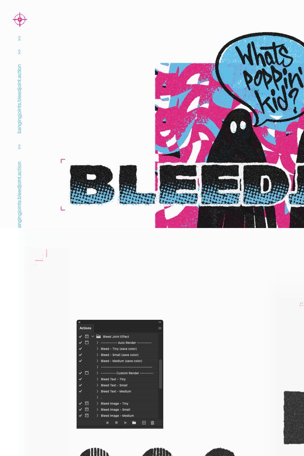 BleedJoint Effect Action pinterest preview image.