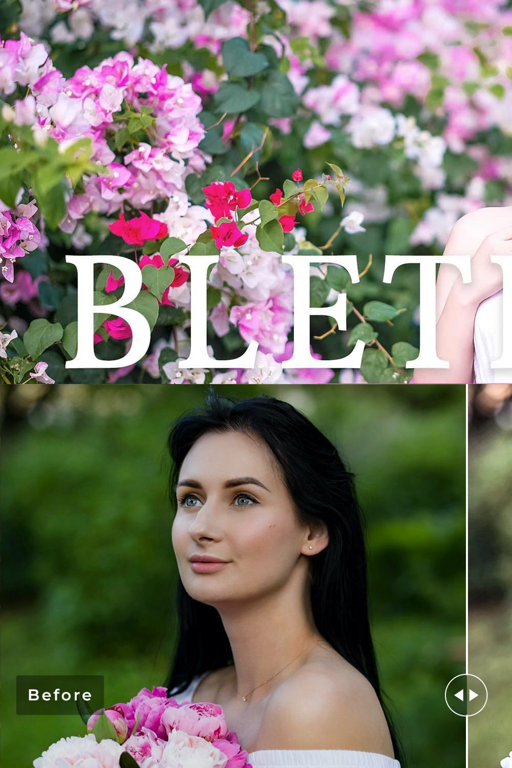 Bletilla Pro Lightroom Presets pinterest preview image.