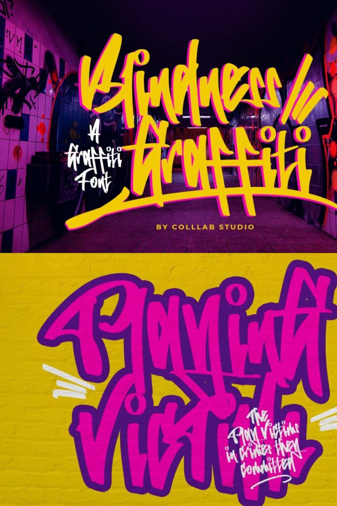 Blindness Graffiti | A Graffiti Font – MasterBundles