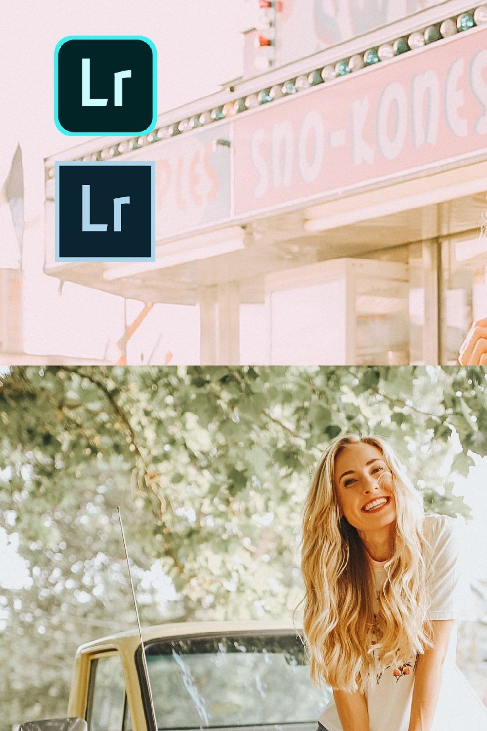 Blogger Essentials Lightroom Presets pinterest preview image.