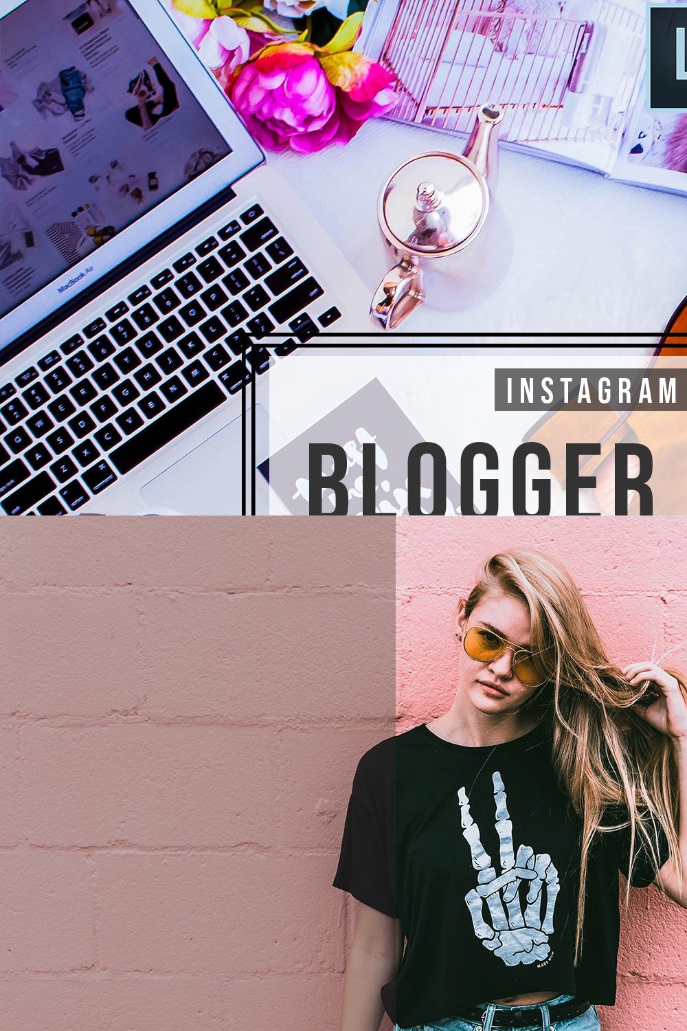 Blogger Lifestyle Lightroom Presets pinterest preview image.