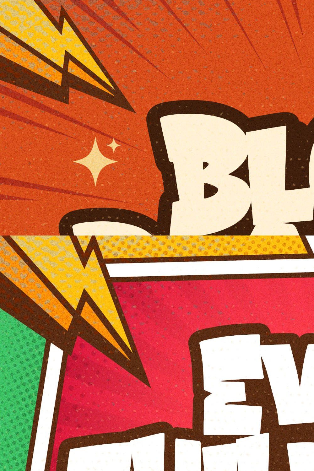 Blood Blaster a Bouncy Cartoon Font pinterest preview image.