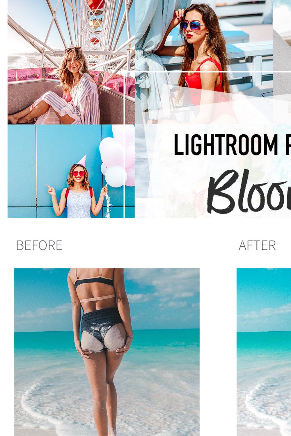 BLOOM Lightroom Presets pinterest preview image.