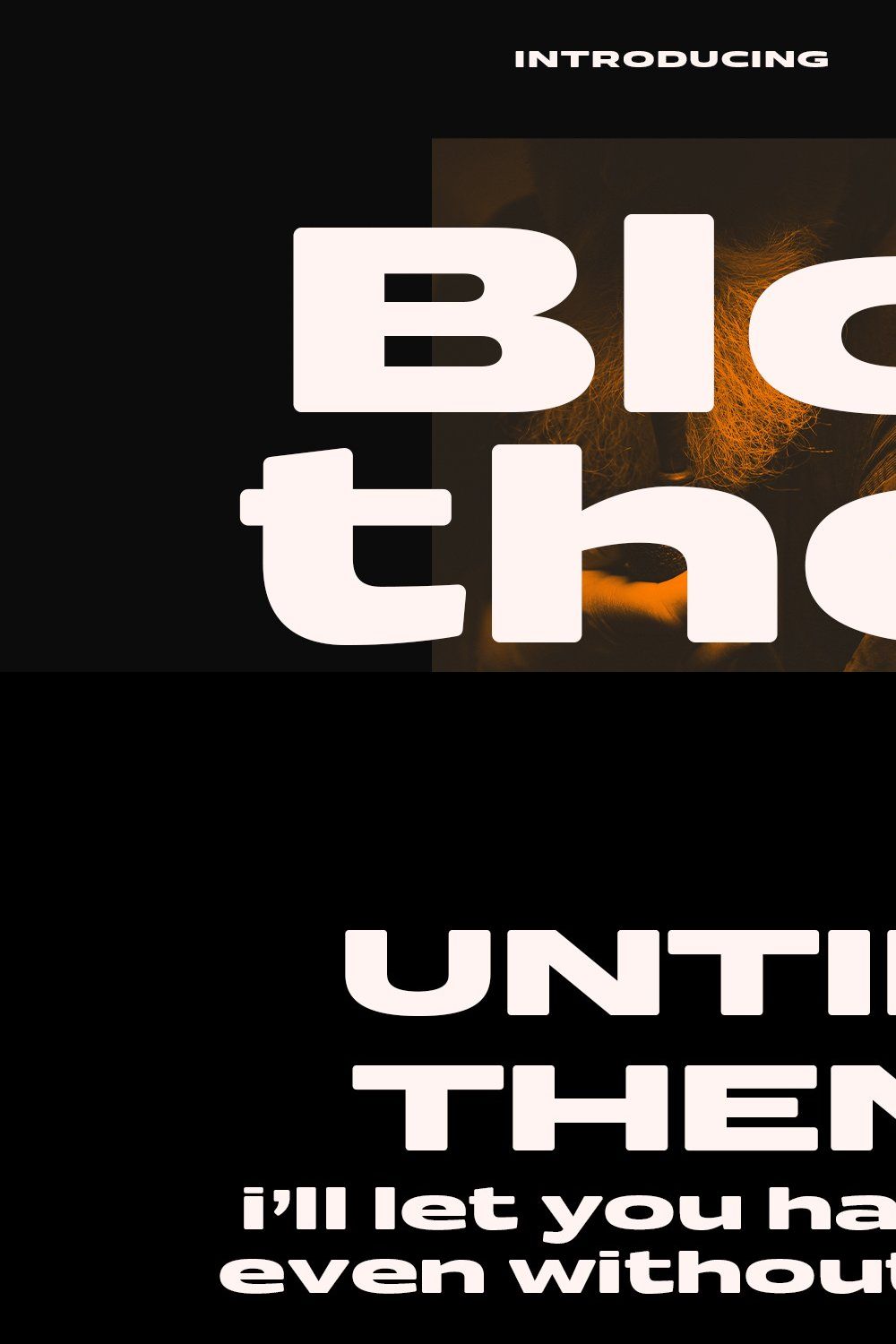 Blothe Display Font pinterest preview image.