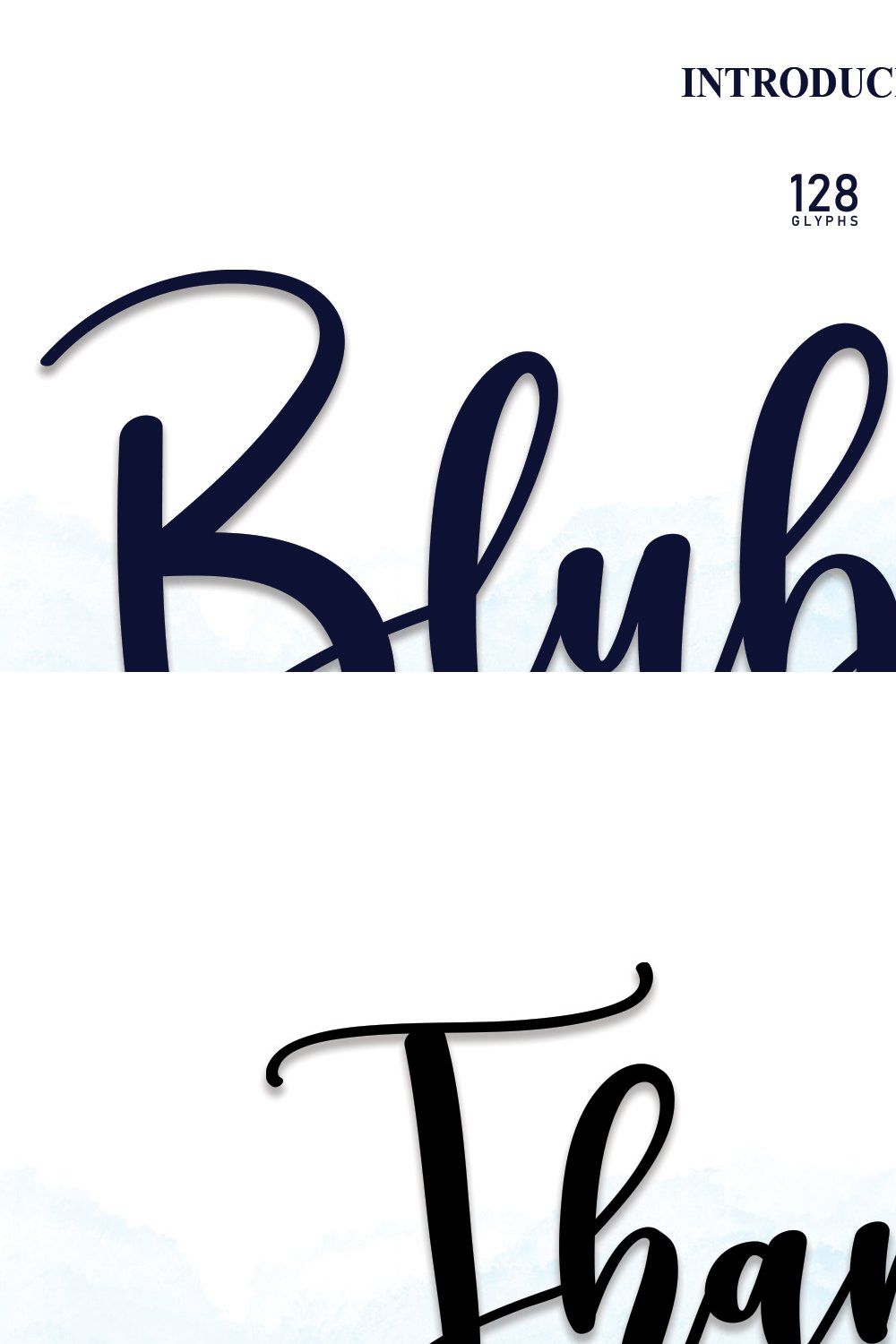 Blubbery | Script Font pinterest preview image.