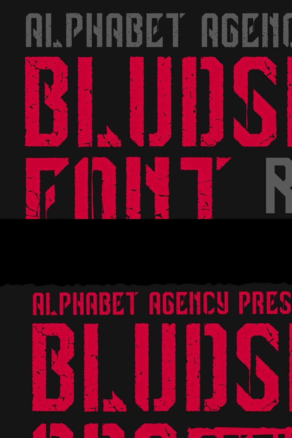 BLUDSPORT FONT TRIO pinterest preview image.