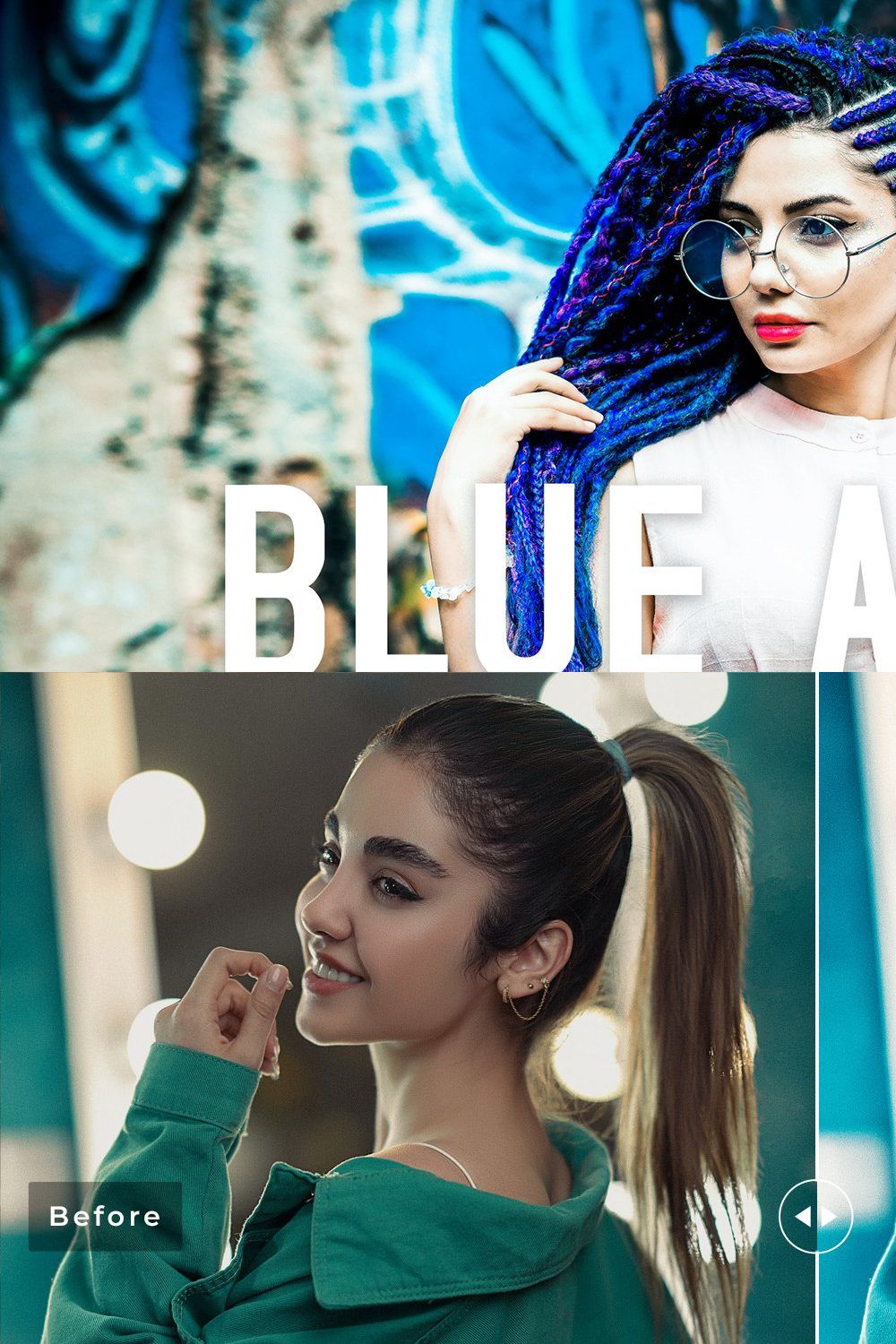 Blue Agate Pro Lightroom Presets pinterest preview image.