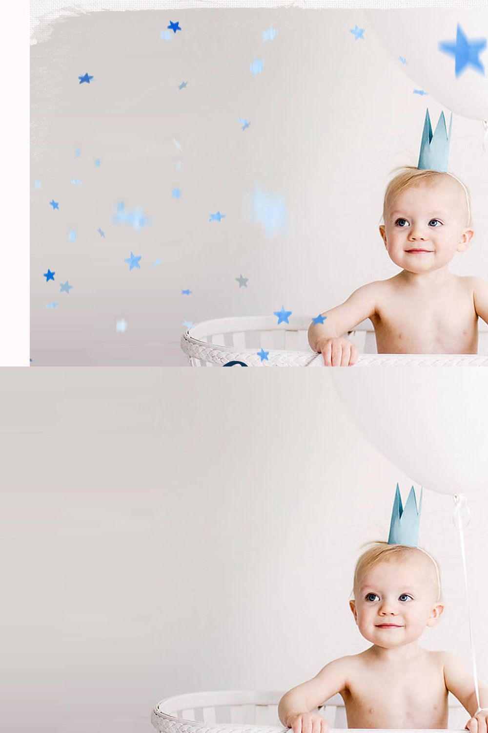 Blue Confetti PNG photoshop overlays pinterest preview image.
