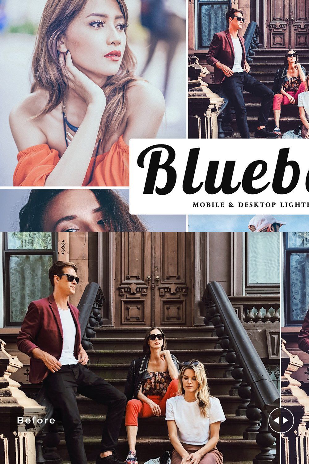 Blueberry Lightroom Presets Pack pinterest preview image.