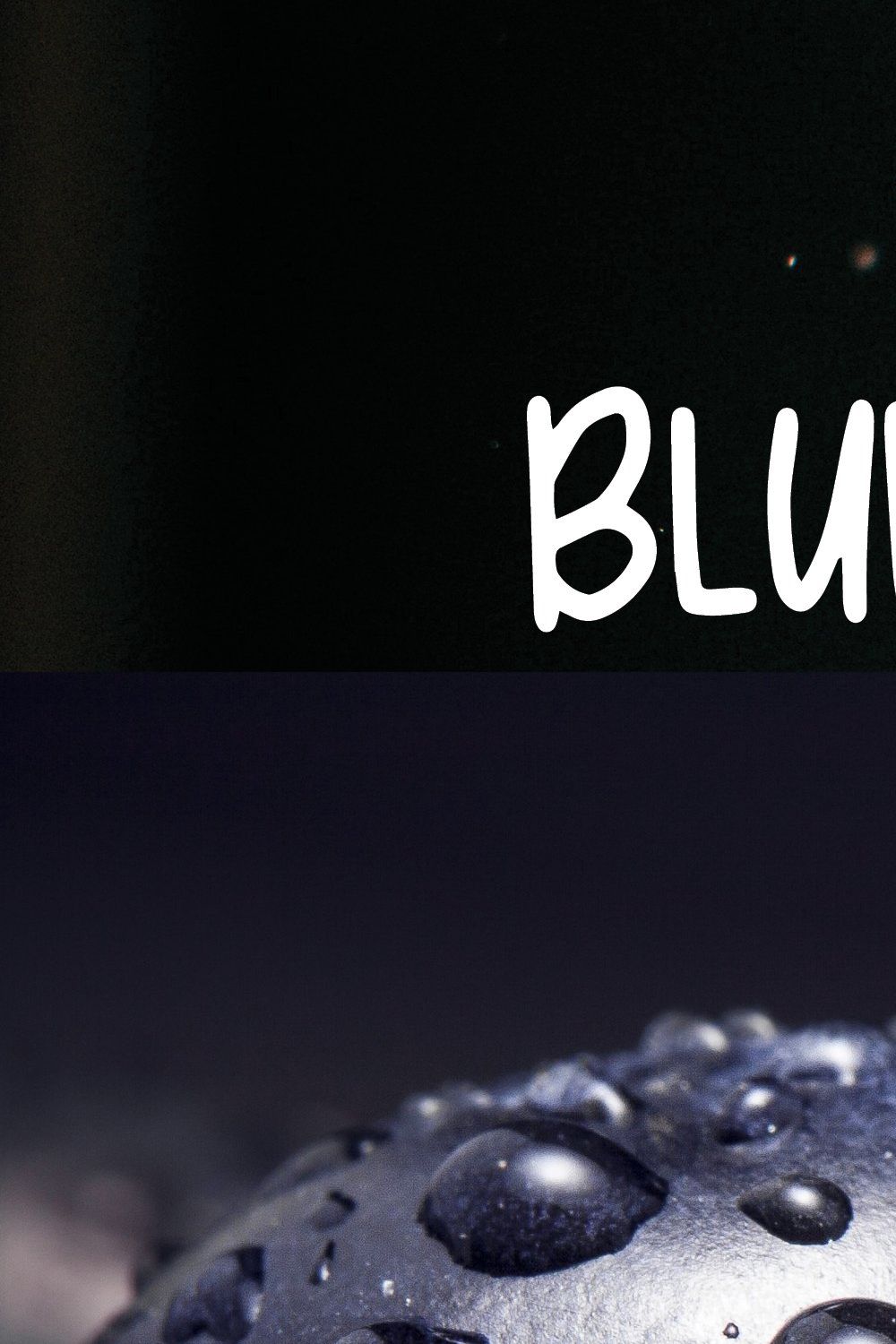 Blueberry Muffin hand drawn font duo pinterest preview image.