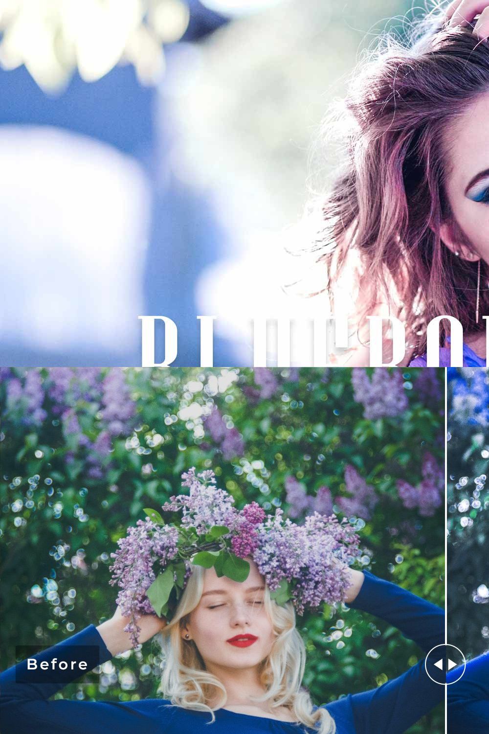 Bluebonnets Pro Lightroom Presets pinterest preview image.